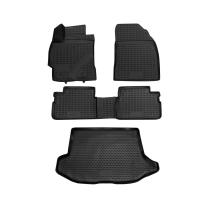 2009-2013 Toyota Corolla Floor Mats & Cargo Liner Full Set All Weather Black
