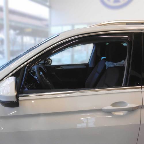 2018-2024 VW Tiguan Window Visor Vent Rain Deflector 2Pcs Smoke