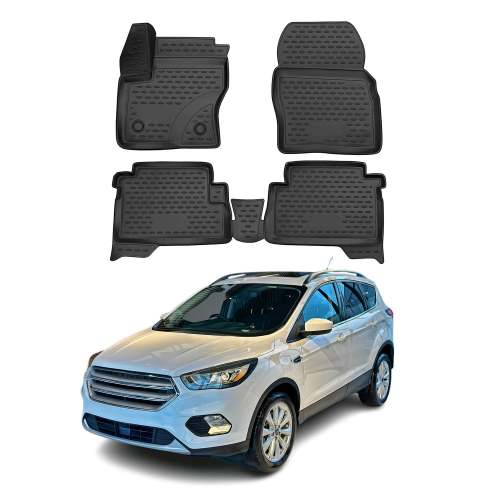 2013-2019 Ford Escape Floor Mats Liners Full Set All Weather Black