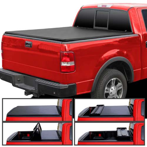 2004-2014 Ford F-20150 5'6 Short Bed Soft Quad-Fold Tonneau Cover