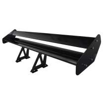 Universal Black CNC Aluminum 52 Double Deck Adjustable Trunk Spoiler Wing