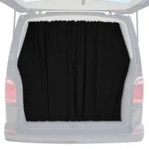 RAM ProMaster Trunk Tailgate Curtains Black 2 Privacy Curtains