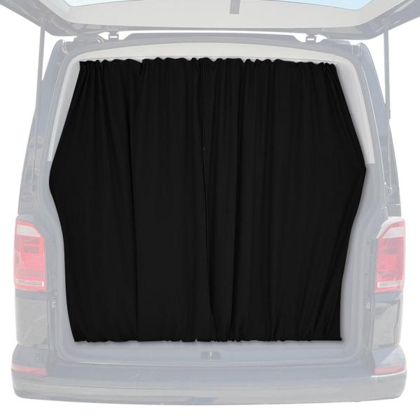RAM ProMaster Trunk Tailgate Curtains Black 2 Privacy Curtains