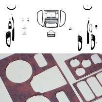 2016-2024 Mercedes Metris Wooden Look Dashboard Console Trim Kit 31x
