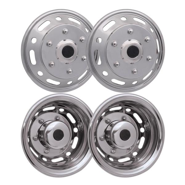 Chevrolet Express 16 Dual Wheel Simulator Hubcaps Steel Front & Rear