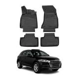 2018-2025 Audi Q5 Floor Mats Liners Full Set All Weather Black