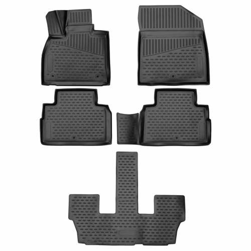 2020-2025 Hyundai Palisade Floor Mats Liners Full Set All Weather 7 Seats