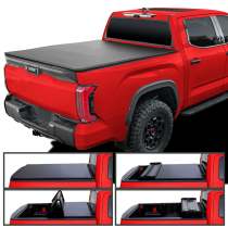 2022-2024 Toyota Tundra 6'6 Truck Bed Soft Quad-Fold Tonneau Cover