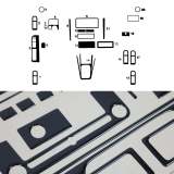1998-2003 Volkswagen Golf Mk4 Piano Black Dashboard Console Trim Kit 21Pcs