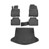 2017-2025 Mazda CX-5 Floor Mats & Cargo Liner Full Set All Weather Black