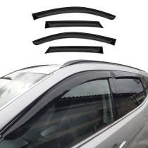 2013-2018 Hyundai Santa Fe Window Visor Vent Rain Deflector 4Pcs Smoke
