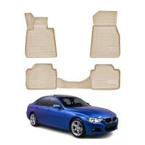 2014-2020 BMW 4 Series F32 F26 Coupe Floor Mats Liners Full Set All Weather Beige