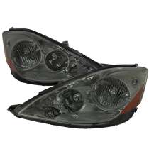 2006-2010 Toyota Sienna Factory Headlights w/Amber Reflector Chrome/Smoke