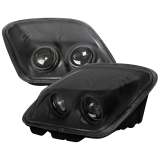 1997-2004 Chevy Corvette C5 H7 Projector Headlights Matte Black/Clear Lens
