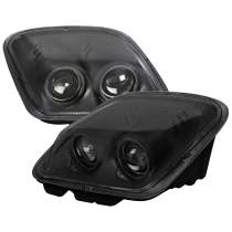 1997-2004 Chevy Corvette C5 H7 Projector Headlights Matte Black/Clear Lens