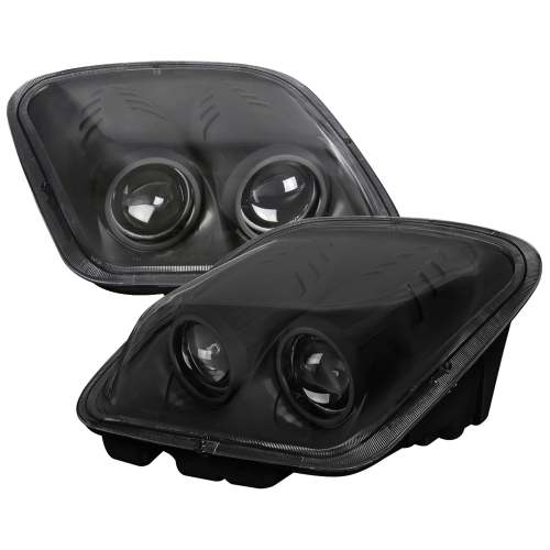 1997-2004 Chevy Corvette C5 H7 Projector Headlights Matte Black/Clear Lens