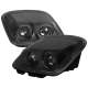 1997-2004 Chevy Corvette C5 H7 Projector Headlights Matte Black/Clear Lens