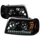 2001-2011 Ford Ranger Projector Headlights LED Light & LED Signal Jet Black