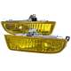 1997-2001 Honda Prelude H3C Fog Lights Kit Chrome Housing/Yellow Lens