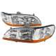 1998-2002 Honda Accord Factory Crystal Headlights Amber Reflector Chrome/Clear