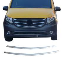 2016-2024 Mercedes Metris Front Bumper Trim Molding Stainless Steel