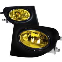 2002-2005 Honda Civic Si EP3 H11 Fog Lights Kit Chrome Housing/Yellow Lens