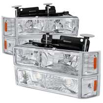 1994-1998 Chevy Silverado/Tahoe/Suburban/C10 Factory Headlights Chrome