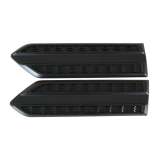 2011-2016 Kia Sportage Side Door Molding Trim Skirt Garnish ABS Black 2Pcs