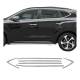 2016-2021 Hyundai Tucson Window Molding Trim Streamer Stainless Steel Silver 6 Pcs