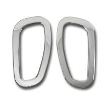 2015-2024 Jeep Renegade Side Indicator Signal Trim Cover Silver Steel 2 Pcs