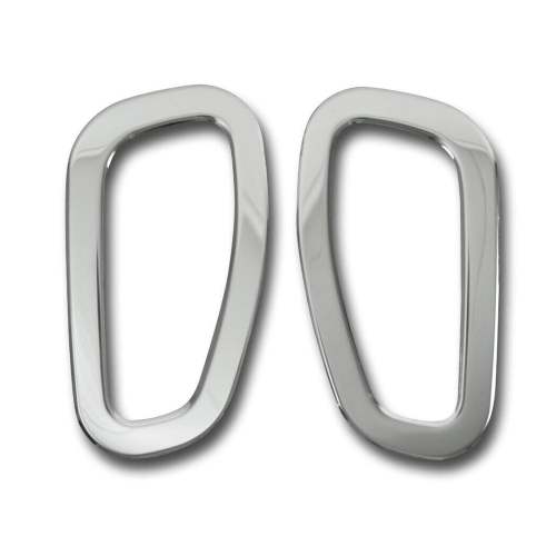 2015-2024 Jeep Renegade Side Indicator Signal Trim Cover Silver Steel 2 Pcs