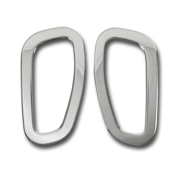2015-2024 Jeep Renegade Side Indicator Signal Trim Cover Silver Steel 2 Pcs