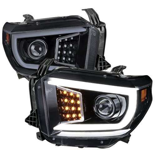 2014-2021 Toyota Tundra LED CBar Projector Headlights LED Signal Lights Smoke