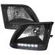 1997-2004 Ford F-20150/Expedition Factory Headlights SMD LED Light Strip Black