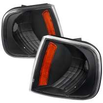 1997-2004 Ford F-20150/Expedition Corner Lights Matte Black Housing/Clear Lens