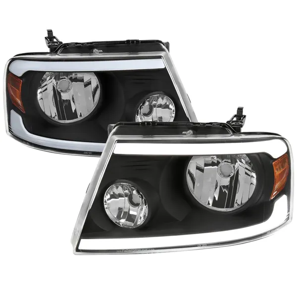 2004-2008 Ford F-20150/ 2006-2008 Lincoln Mark LT LED Factory Headlights Black