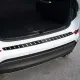 2016-2018 Hyundai Tucson Rear Bumper Guard Carbon Foiled & Stainless Steel Silver