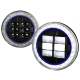 Universal 7 Round Cree LED Blue Rim Halo Projector Headlights - 2PC Matt Black
