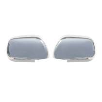 2003-2009 Toyota 4Runner Side Mirror Cover Caps Stainless Steel Silver 2 Pcs
