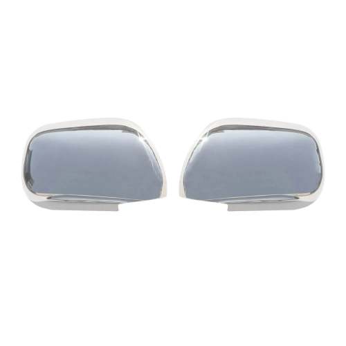 2003-2009 Toyota 4Runner Side Mirror Cover Caps Stainless Steel Silver 2 Pcs