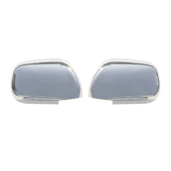 2003-2009 Toyota 4Runner Side Mirror Cover Caps Stainless Steel Silver 2 Pcs