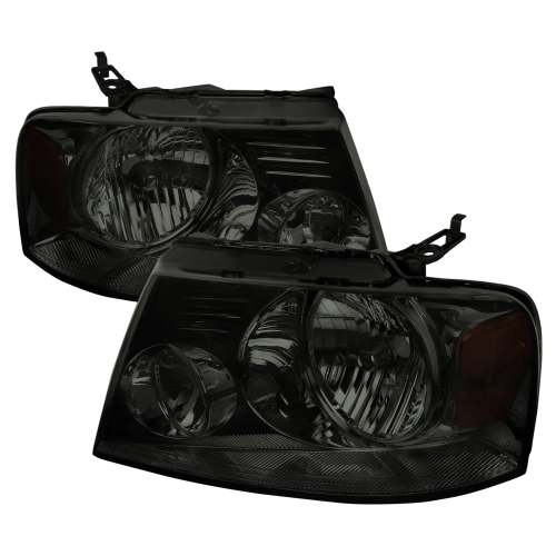 2004-2008 Ford F-20150/ Lincoln Mark LT Replacement Headlights Amber & Chrome