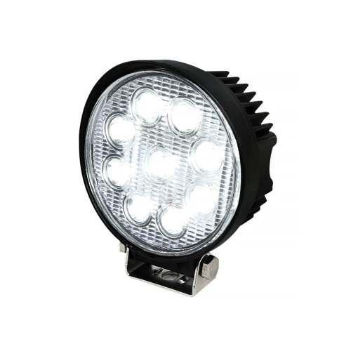 Universal Off Road 6000K Flood Beam 27W 9-LED Round Fog Light 4Pcs Black Alu