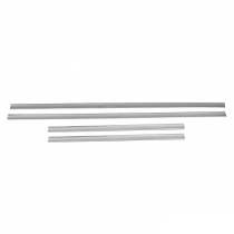 Nissan Side Door Molding Trim Skirt Garnish Stainless Steel Silver 4Pcs