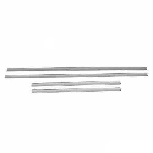 Nissan Side Door Molding Trim Skirt Garnish Stainless Steel Silver 4Pcs