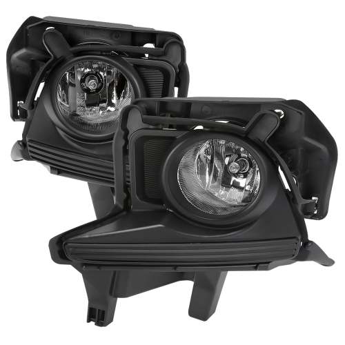 2014-2016 Toyota Highlander H16 Fog Lights Kit Chrome Housing/Clear Lens