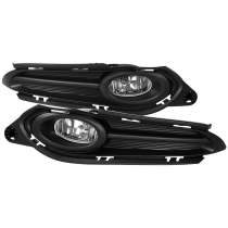 2016-2018 Honda HR-V/Vezel 12V/35W H8 Fog Lights Kit Black Bezels Chrome/Clear