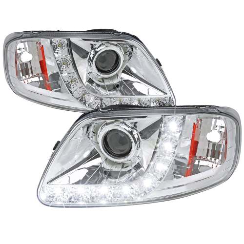 1997-2004 Ford F-20150 / 1997-2002 Expedition Projector Headlights SMD LED Chrome