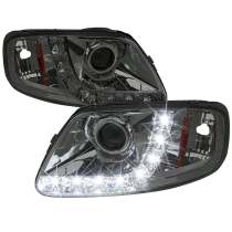 1997-2004 Ford F-20150 / 1997-2002 Expedition Projector Headlights SMD LED Smoke