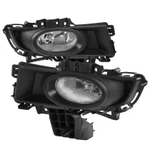 2007-2009 Mazda 3 Sedan H11 Fog Lights Kit Chrome Housing/Clear Lens